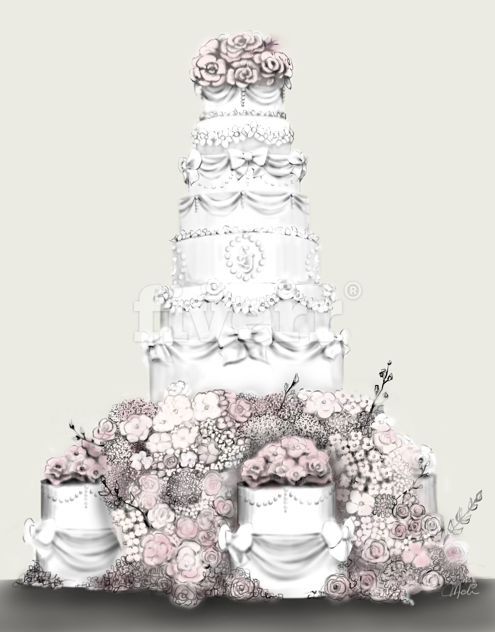 Irvine Wedding Cake 2018 Illustration